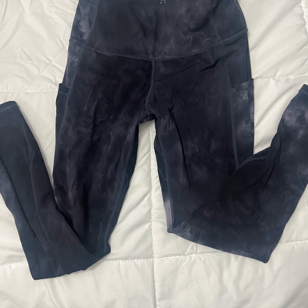 Black tie-dye Leggings
